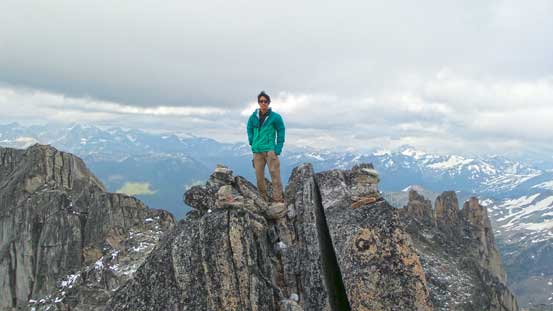 Me on the summit of Crescent Spire