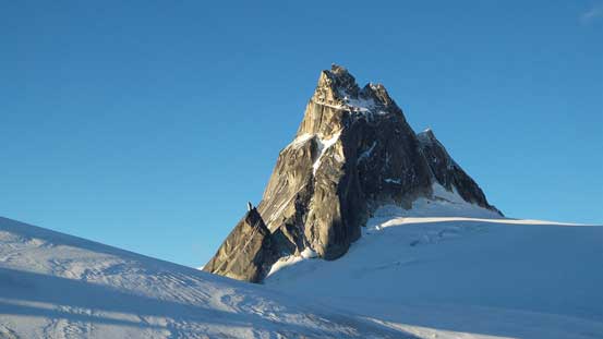 Pigeon Spire was completely out of shape on this day.