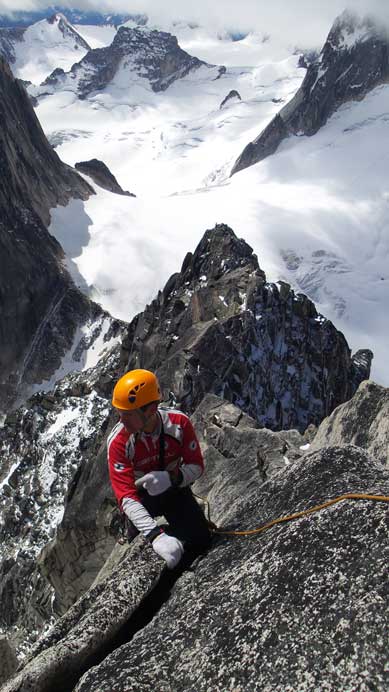 Ferenc following up the first gendarme pitch