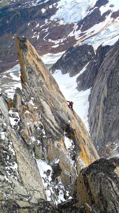 Ben mastering the gendarme pitch.