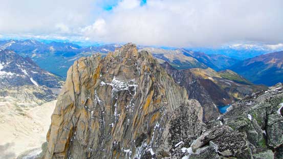 Fortunately, the north summit is a few meters lower than the summit we stood on.
