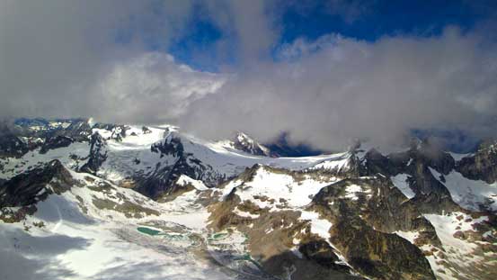 Mt. Conrad was hidden in the clouds.