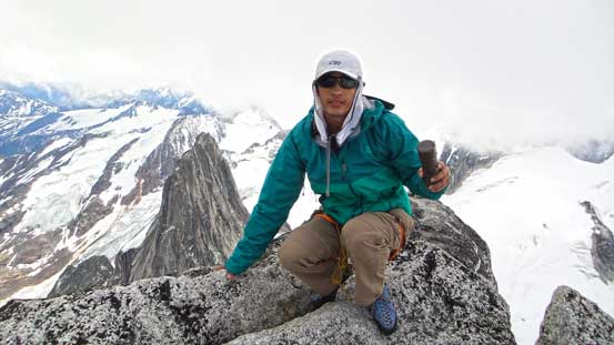 Me on the summit of Bugaboo Spire!!