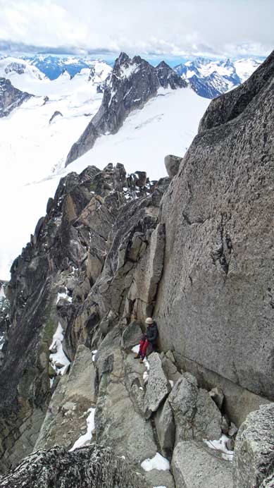 Tony getting ready for Rappel #4