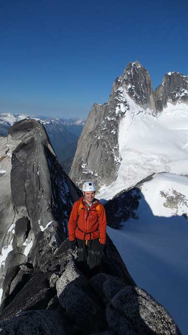 Ben somewhere on the second peak. 