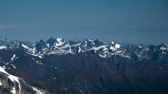 In the distance, Mt. Sir Donald poking behind International Mountain and its surroundings