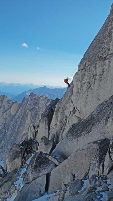 Ben continue down the rappel