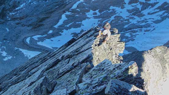 Exposed ridge climb.