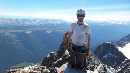 Ben on the summit of Mt. Sir Donald