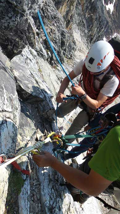 The Taiwanese climbers caught us up and helped us out for the rest of the descent. 