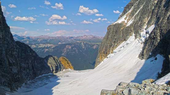 These views are bones for me for leaving my poles at the col...