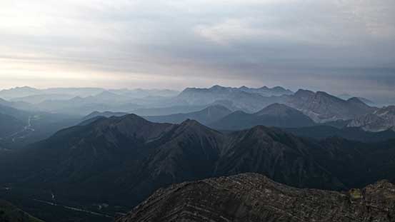 A view looking south.