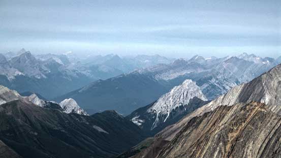 The tiny peak in foreground is Gap Mountain