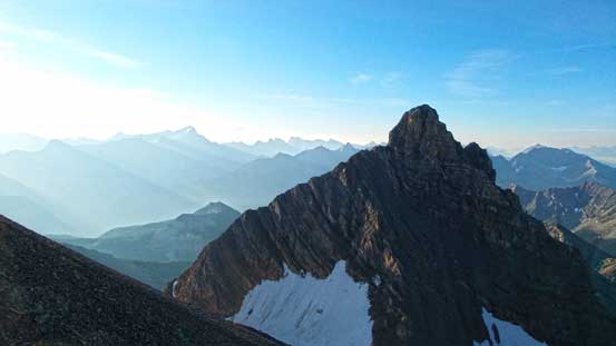 This striking peak is Mt. Princess Mary, our next objective!