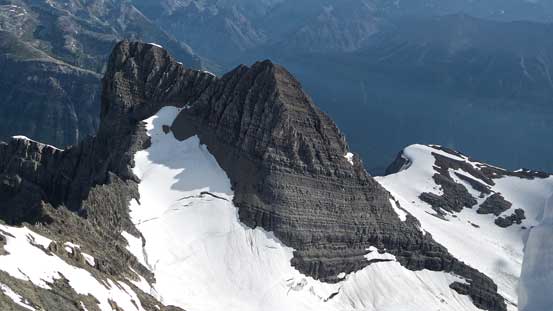 Looking down at Mt. Prince Albert.