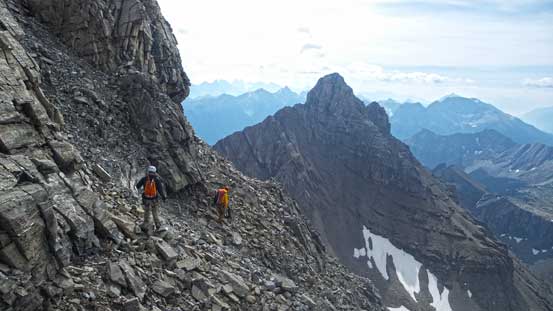 Vern and Ben on the ledge