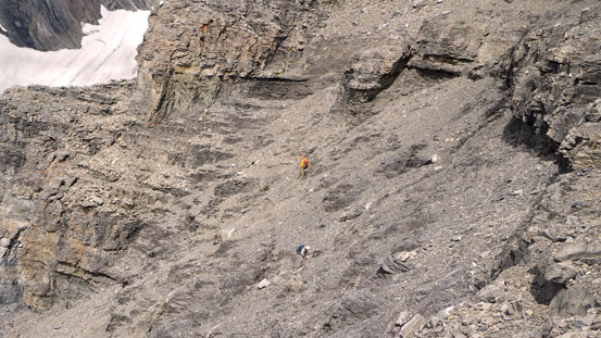 Eric and Vern on some scree slopes
