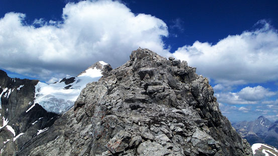 On the summit ridge now