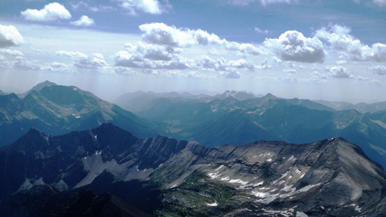 Looking south. Harrison is no longer visible thank to the smoke