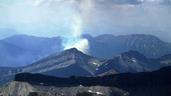 Forest fire somewhere nearby