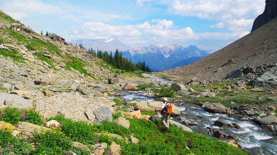Almost back to camp - what a prime bivy spot!