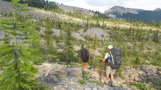 The trail was hard to follow even with daylight