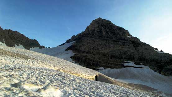 Prince Albert ahead. Note more crevasses in the foreground