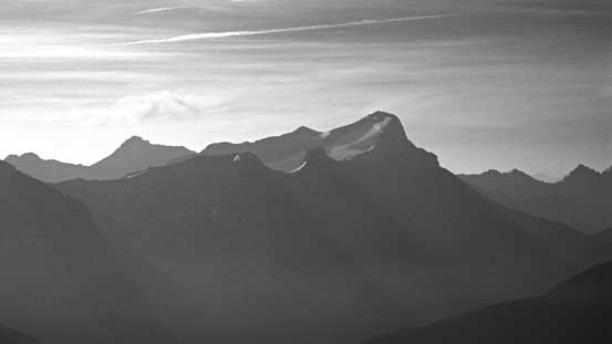 Smoky view of Mt. Joffre