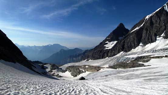 Looking down the long but very scenic valley