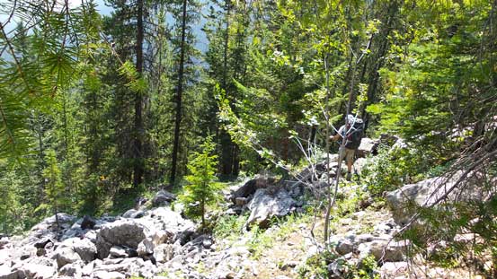 The long, steep and hot descent