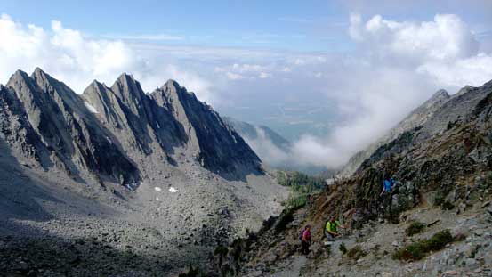 Another group of scramblers on their way up
