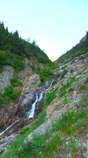 Higher up it gets wet