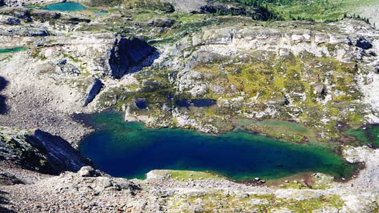 A beautiful alpine tarn in this valley.