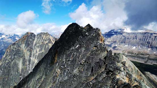 The final traverse to true summit