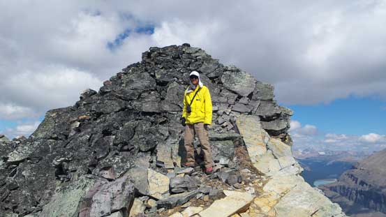 Me with the true summit behind.