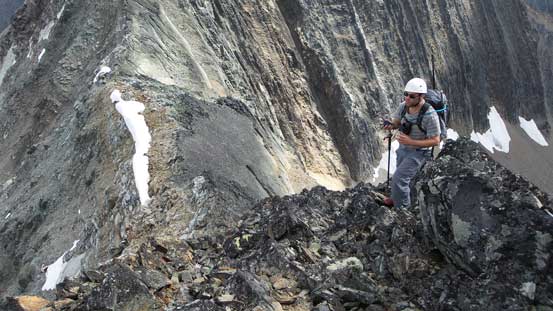 Eric halfway down the loose section