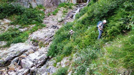 Side-hill traversing