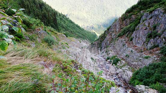 More slippery terrain to descend. Typical, typical...