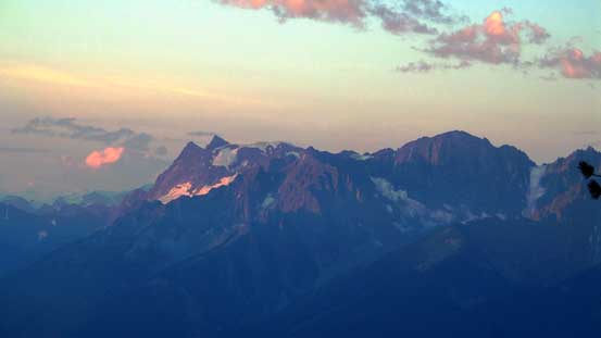 Morning glow on Mt. Thompson in the Monashees