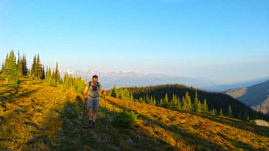 Eric arriving at the meadows