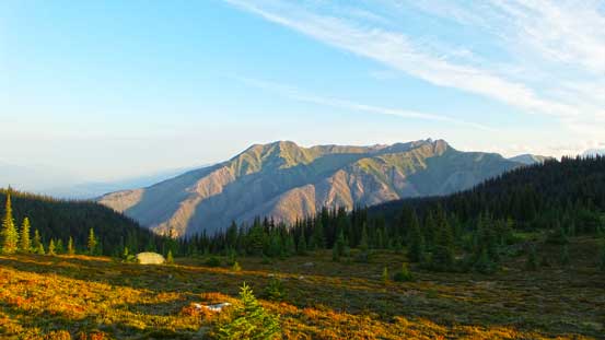 Looking north towards Swift Mountain and Mt. Terry Fox