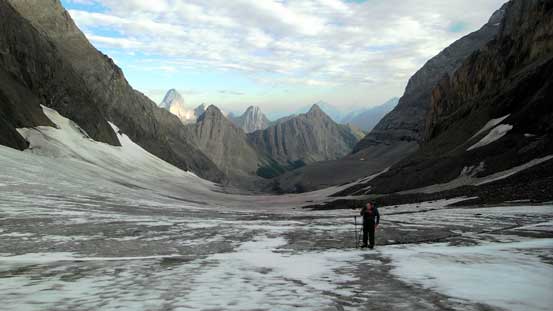 Doug ascending French Glacier