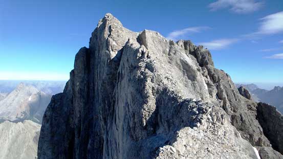 The crux - French Guillotine ahead