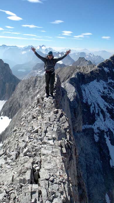 Doug on the crux