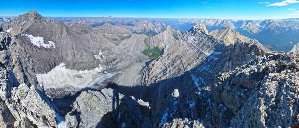 Another panorama from the summit. Click to view large size.