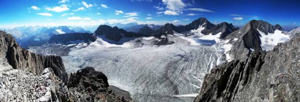 Panorama of Haig Glacier. Click to view large size.