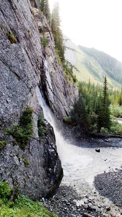 One of the many waterfalls
