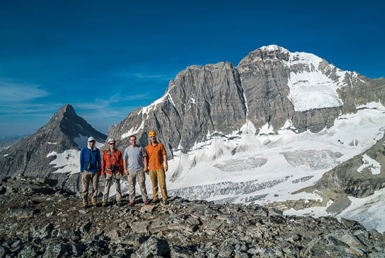 Group shot on the summit. Photo by Vern