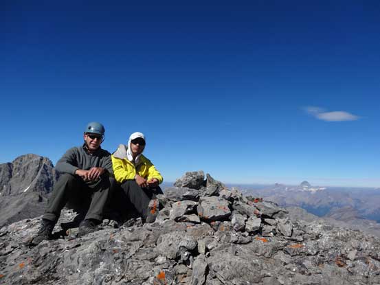 Doug and I on the summit. Photo by Doug Lutz