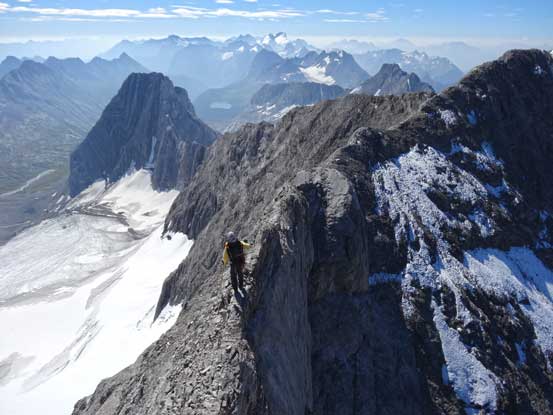Me balancing over French Guillotine. Photo by Doug